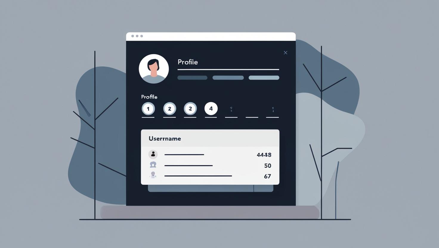 Halaman Profil User + Mode Gelap